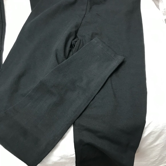 NEW 2 Pack American Apparel Black Leggings Tights Size M Cotton Spandex Yoga M - Picture 2 of 10